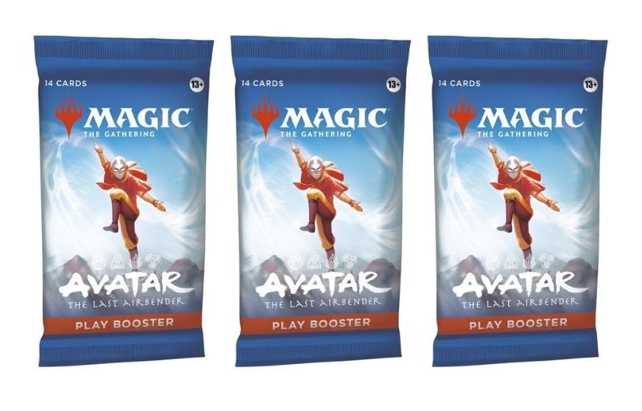 3 Packs Magic The Gathering Play Booster Pack Lot MTG Avatar The Last Airbender