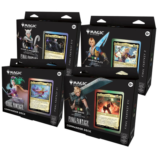 Magic: The Gathering - Final Fantasy Commander Deck Bundle (Includes All 4 Decks) - Legacy Limited Edition